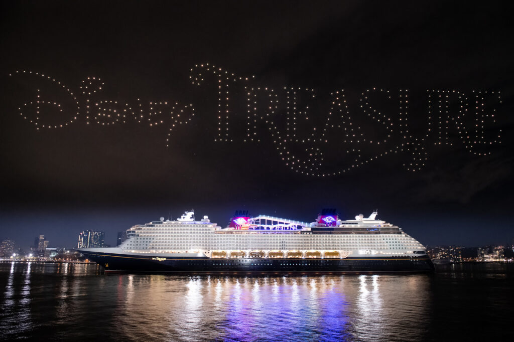 Disney Treasure Cruise Ship Christening Hudson River