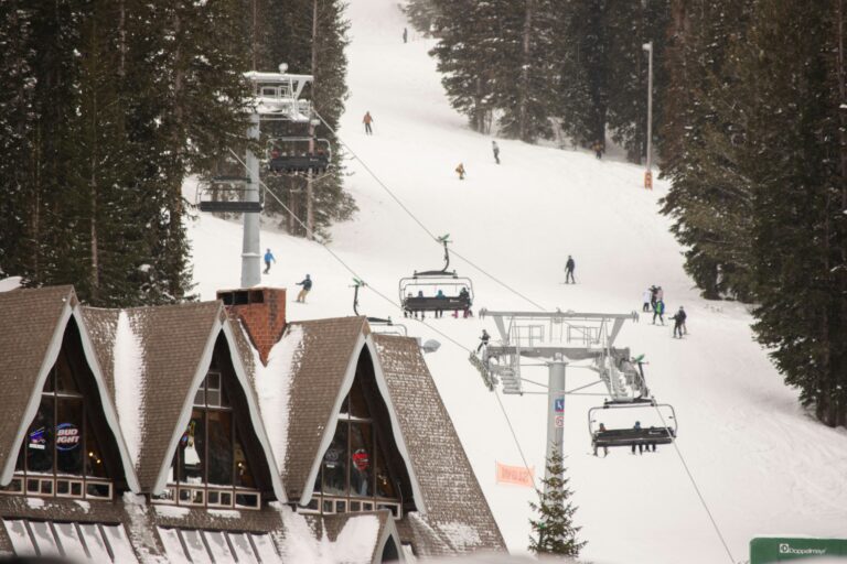 Ski Lodge Brighton Resort Lift Snow