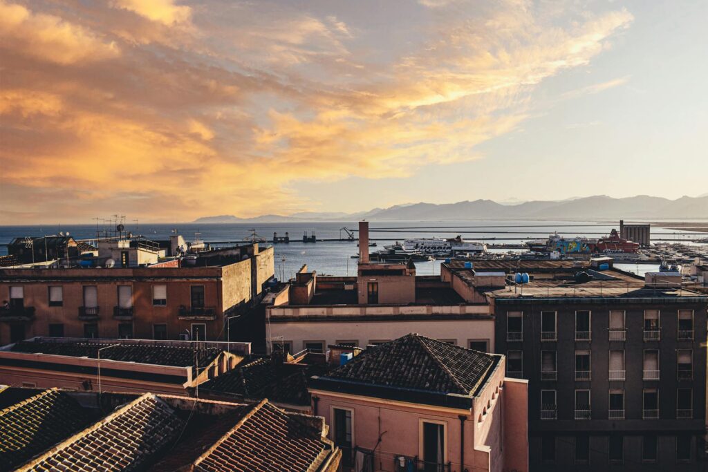 Cagliari italy Sunset