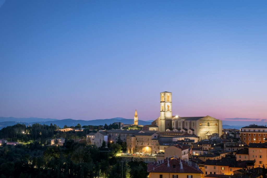 Perugia Italy Night