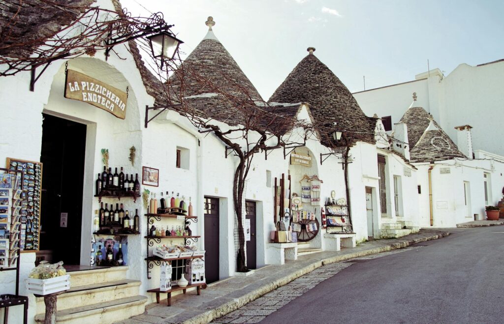 Alberobello Italy White Buildings 