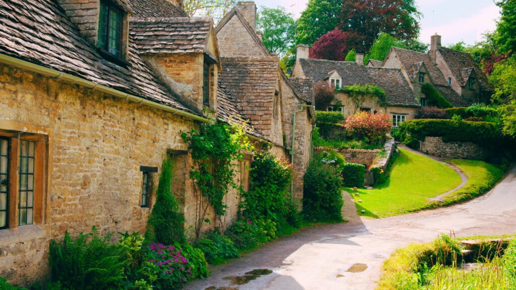 Village House Green Grass