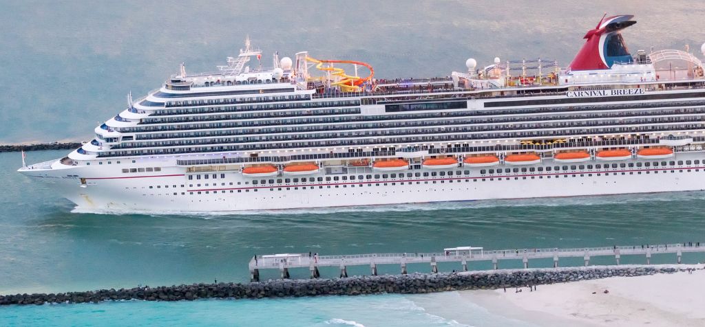 Carnival Breeze Docked At Port 