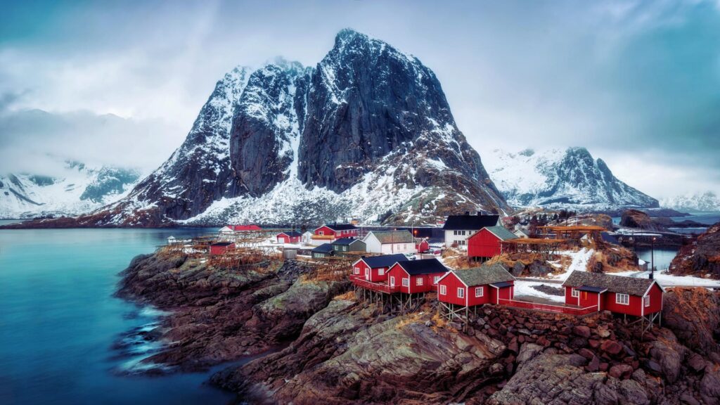 Norway Town Mountains