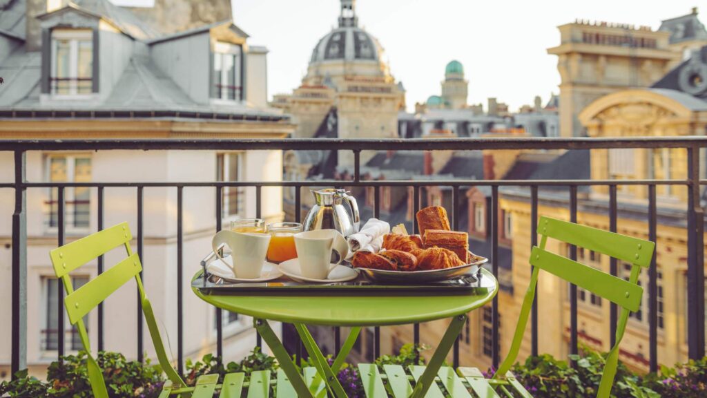 Paris France Table Breakfast