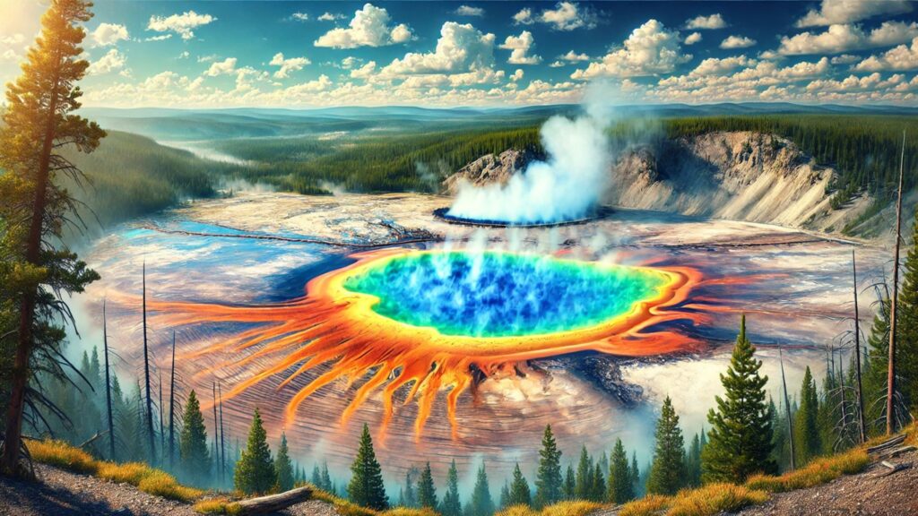 Yellowstone National Park Volcano