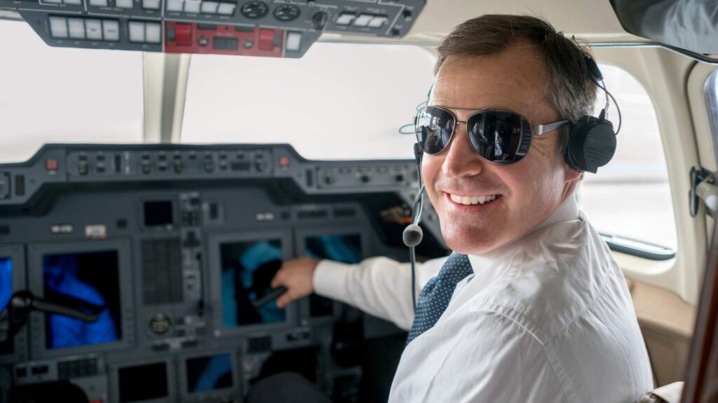 Airline Pilot Smiling