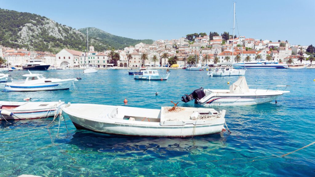 Hvar Croatia Boats Blue Water Adriatic Sea